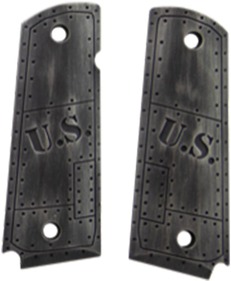 Hogue 1911 Government Model 6061 T6 Aluminum Grip U.S. Green Distressed Finish