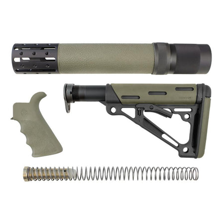 Hogue AR-15/M-16 Complete Overmolded Stock and Grip Kit - OD Green