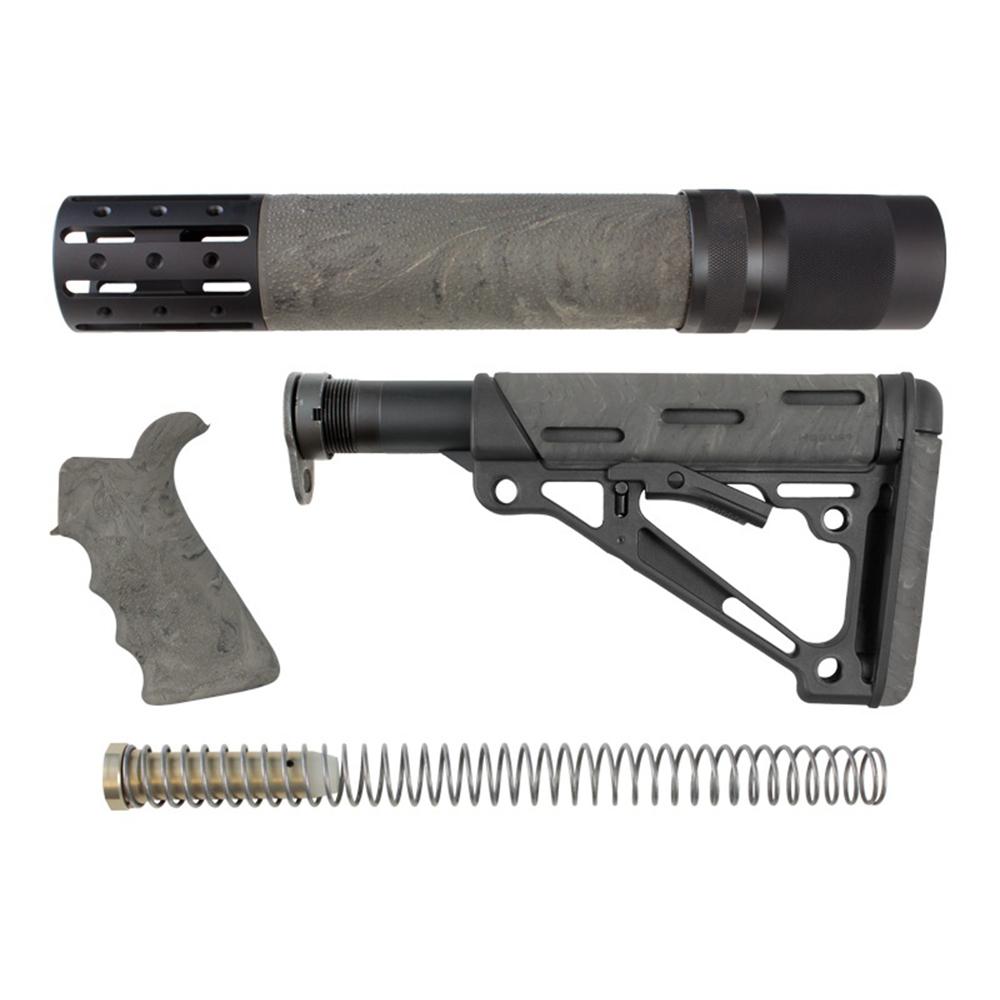 Hogue AR-15/M16 Ghillie Green Grip Forend and Collapsible Stock Kit