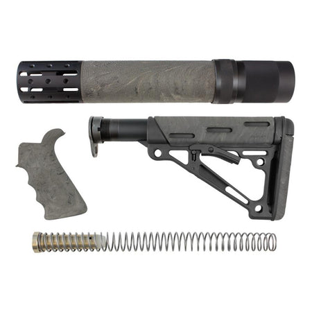 Hogue AR-15/M16 Ghillie Green Grip Forend and Collapsible Stock Kit