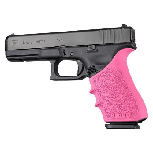 Hogue HandAll Beavertail Grip Sleeve Pink for Glock 17 Gen 1/2/5