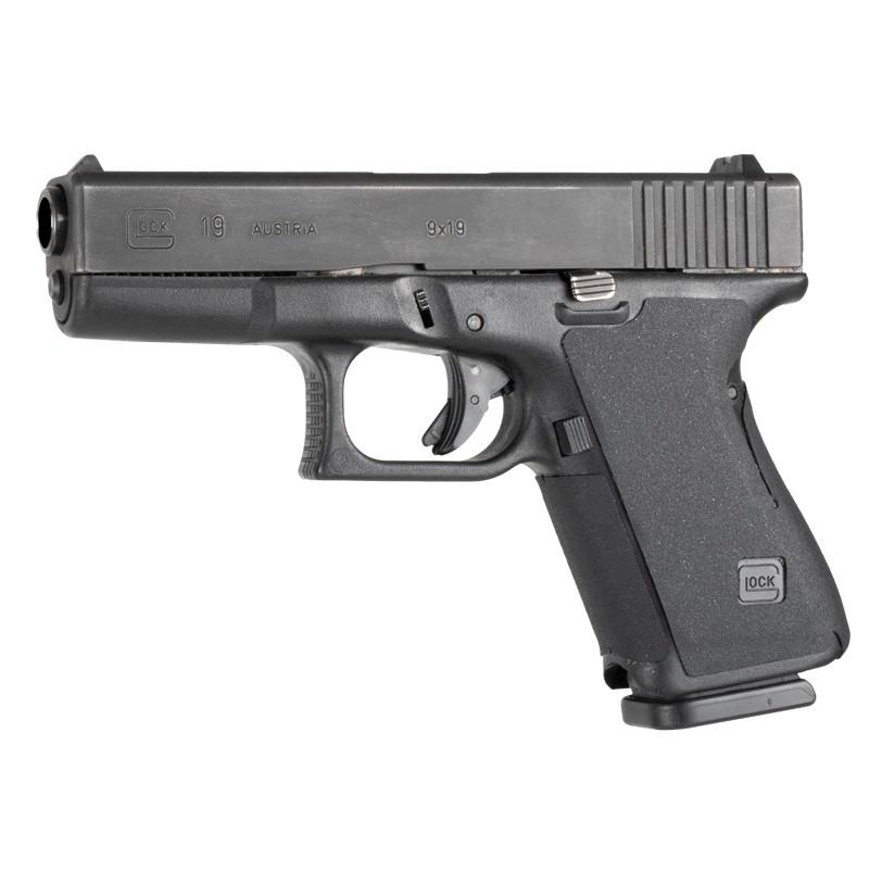Hogue Wrapter Rubber Grip for Glock Gen 1 and Gen 2 Models 19 23 32 - Black