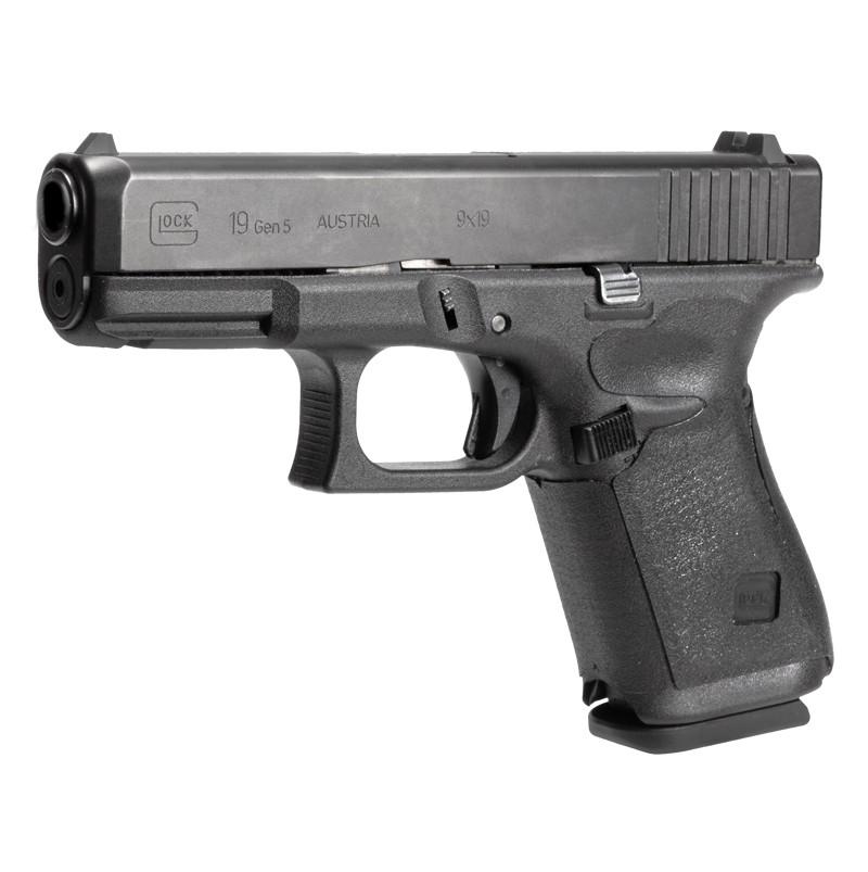 Hogue Wrapter Rubber Grip for Glock Gen 5 Models 19 19MOS 44 - Black