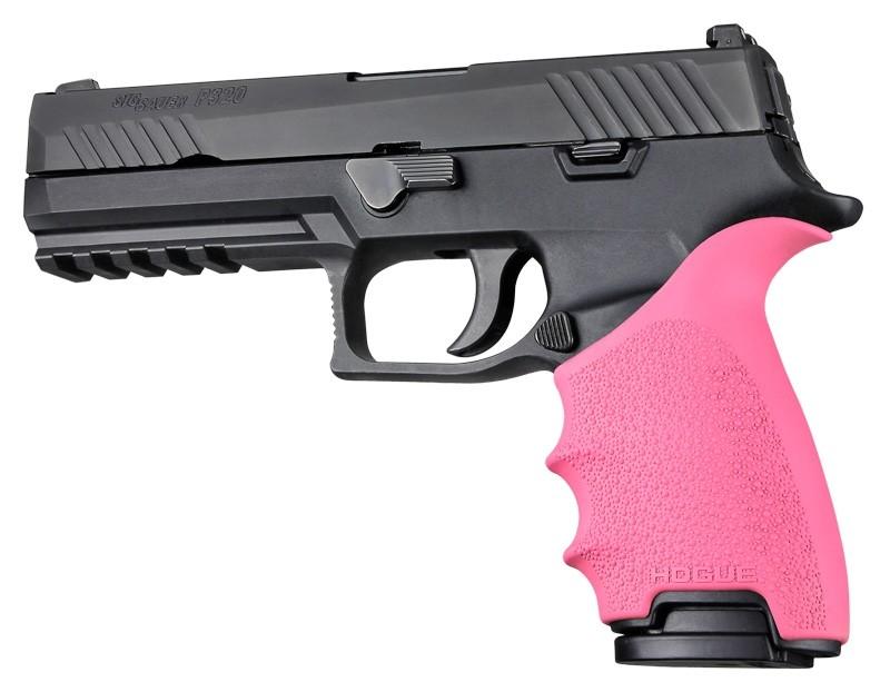 Hogue HandAll Beavertail Grip Sleeve Pink for Sig Sauer P320