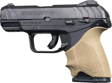 Hogue HandAll Beavertail Rubber Grip Sleeve Ruger Security 9 Compact - Flat Dark Earth