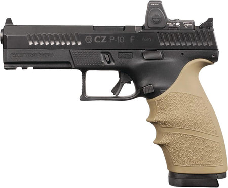 Hogue HandAll FDE Beavertail Grip Sleeve for CZ P-10 Full Size 9mm