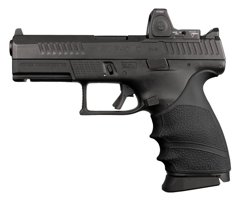 Hogue HandAll Beavertail Rubber Handgun Grip Sleeve CZ P-10 Compact Black