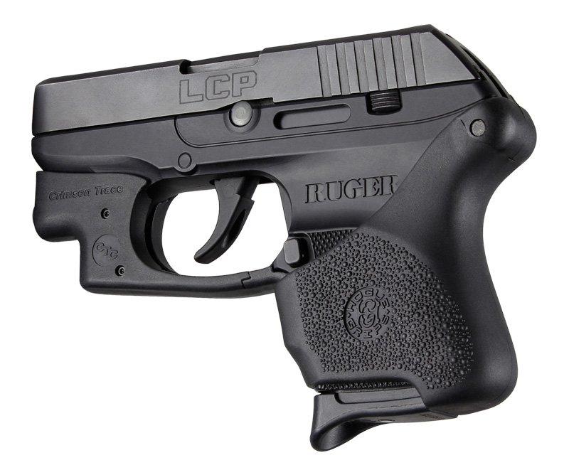 Hogue Handall Rubber Grip Sleeve for Ruger LCP - Crimson Trace Compatible