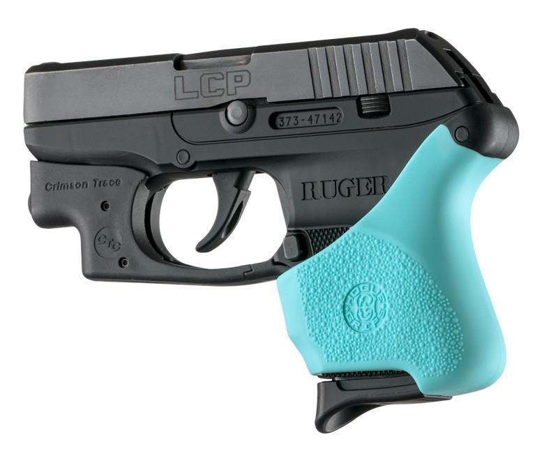 Hogue Handall Hybrid Ruger LCP Crimson Trace Grip Sleeve Aqua