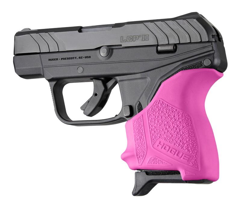 Hogue HandAll Beavertail Ruger LCP II Grip Sleeve Pink Color