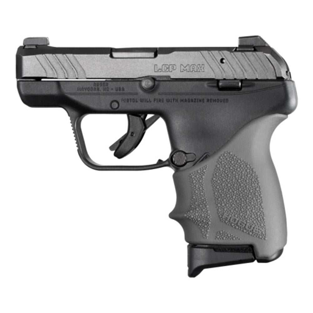 Hogue HandAll Beavertail Cobblestone Grip Sleeve Ruger LCP Max Slate Grey