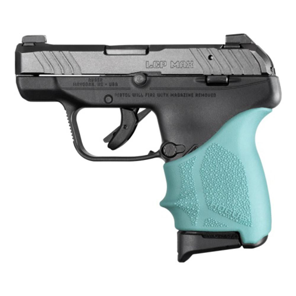 Hogue HandAll Beavertail Cobblestone Grip Sleeve Ruger LCP Max Aqua