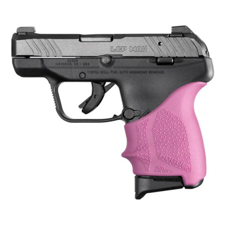 Ruger LCP Max Hogue HandAll Beavertail Grip Sleeve in Pink