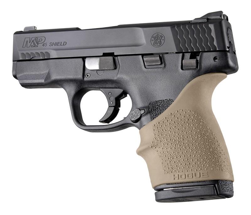 Hogue FDE Beavertail HandAll Grip Sleeve S&W M&P Shield 45 Kahr P9 P40 CW9 CW40