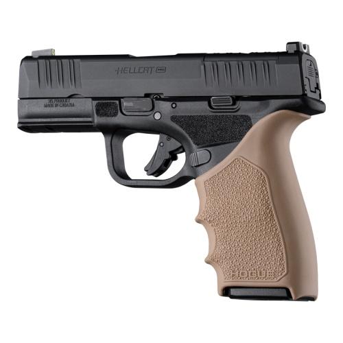 Hogue HandAll Beavertail Rubber Grip Sleeve Springfield Hellcat Pro FDE