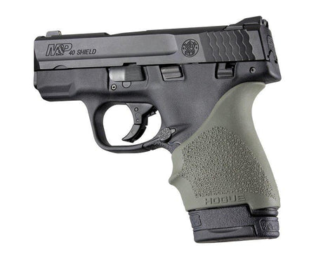 Hogue HandAll Beaver Tail Grip Sleeve OD Green for M&P Shield/LC9/Glock 26-27