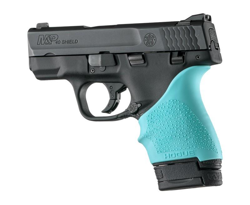 S&W M&P Shield Ruger LC9 Hogue HandAll Beavertail Grip Sleeve Aqua
