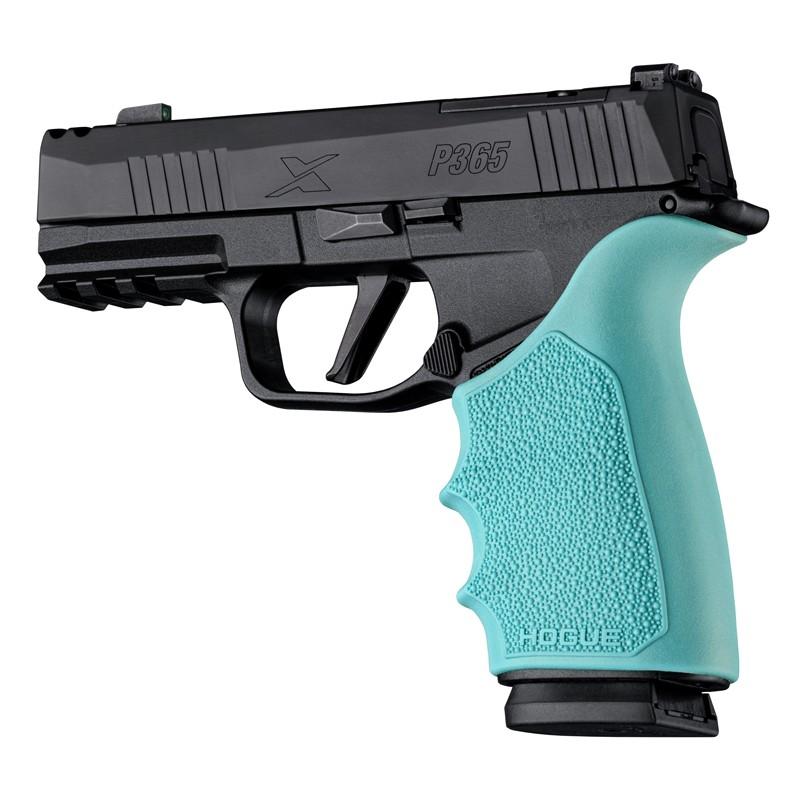 Hogue HandAll Beavertail Rubber Grip Sleeve for SIG P365 XMacro Aqua