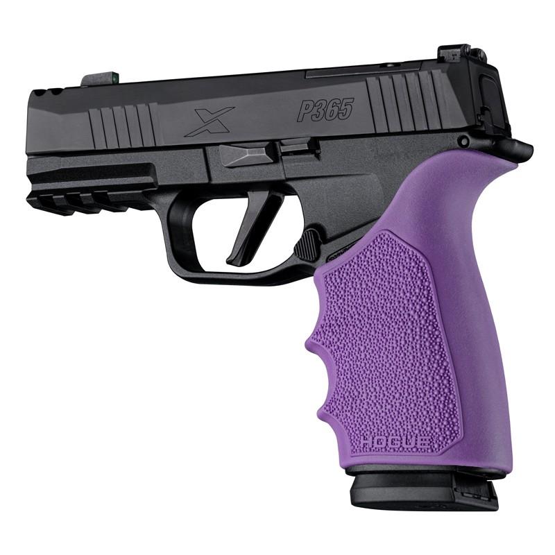 Hogue HandAll Beavertail Rubber Grip Sleeve Sig Sauer P365-XMACRO Purple