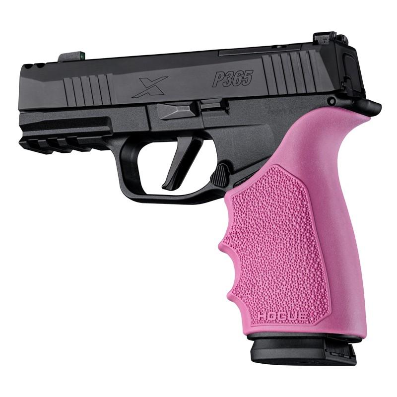 Hogue HandAll Beavertail Rubber Grip Sleeve for SIG P365 XMacro Pink