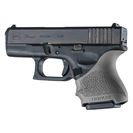 Hogue HandAll Beavertail Rubber Grip Sleeve for Glock 26/27 in Slate Grey