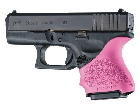Hogue HandAll Beavertail Rubber Grip Sleeve Glock 26/27 in Pink