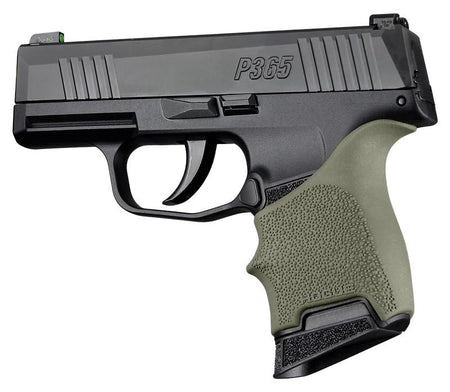 Hogue HandAll Beavertail Grip Sleeve OD Green for Sig Sauer P365