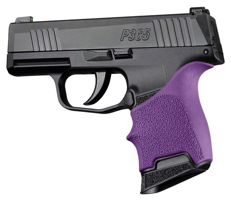 Hogue HandAll Beavertail Grip Sleeve Purple for Sig Sauer P365