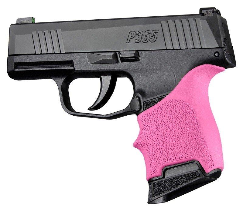 Hogue HandAll Beavertail Rubber Grip Sleeve for P365 in Pink