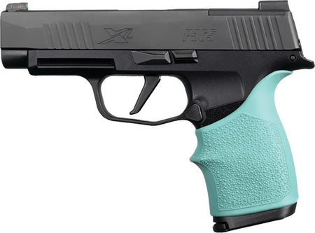 Sig Sauer P365XL Hogue HandAll Beavertail Grip Sleeve Aqua