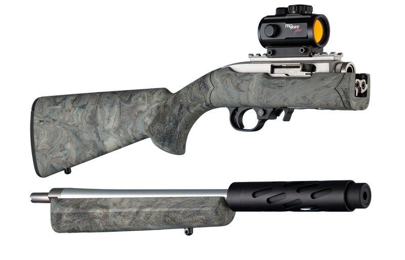 Hogue Ruger 10-22 Takedown OM Stock Standard Barrel Channel Ghillie Green