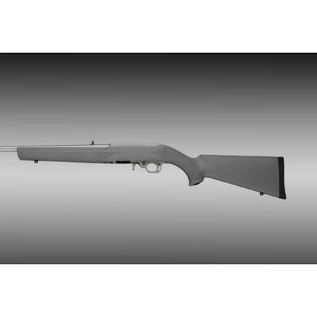 Hogue 10-22 Rubber Overmolded Rifle Stock Standard Barrel Channel - Slate Grey