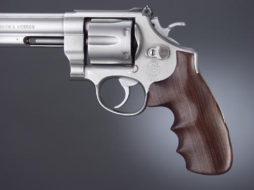 Hogue Pau Ferro Hardwood Grip for S&W N Round Frame