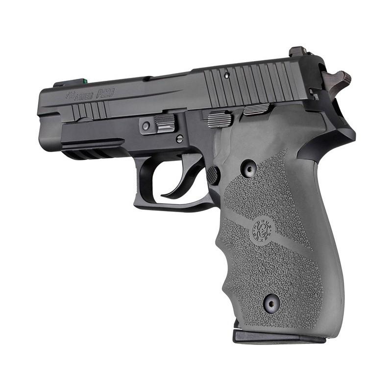 Hogue Sig Sauer P226 Rubber Overmolded Grip with Finger Grooves in Slate Grey