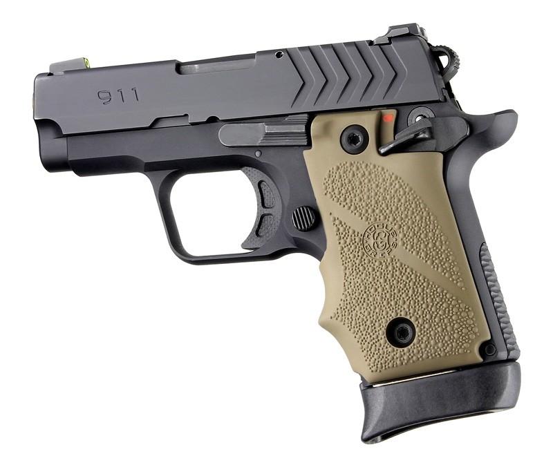 Hogue Springfield 911 Ambi Safety Rubber Grip Flat Dark Earth