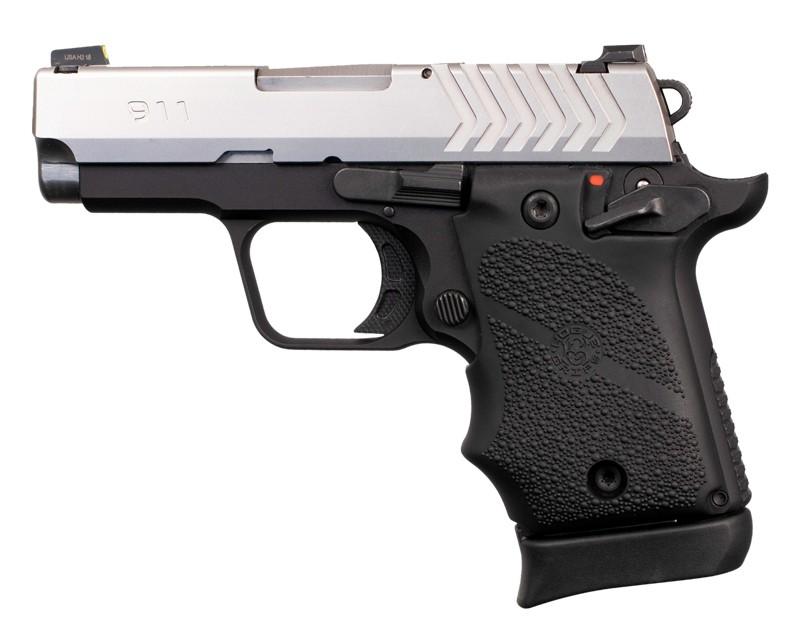 Hogue Springfield Armory 911 9mm Ambi Safety Rubber Grip Black