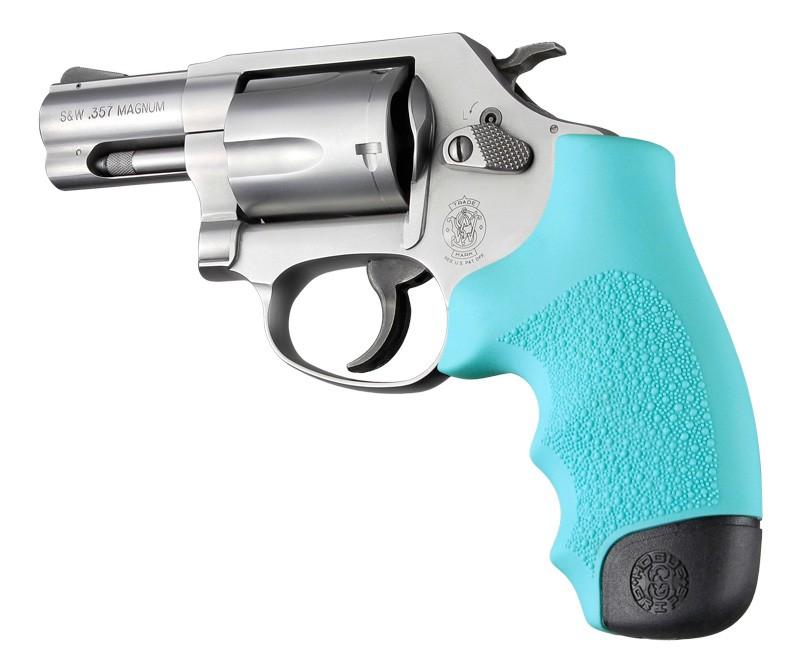 Hogue Monogrip Rubber Grip for Smith & Wesson J Frame - Aqua