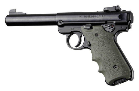 OD Green Rubber Grip with Finger Grooves for Ruger MKIV
