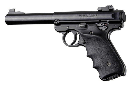 Ruger MKIV Black Rubber Grip with Finger Grooves and Thumb Rest