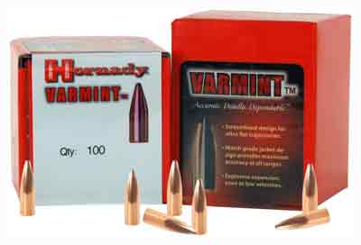 Hornady 2229 Traditional Varmint .224 Diameter 45 Grain HP Bullets 100 Per Box