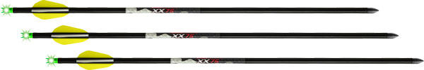 Wicked Ridge XX75 Alpha Brite Aluminum Crossbow Arrows 20" 3-Pack