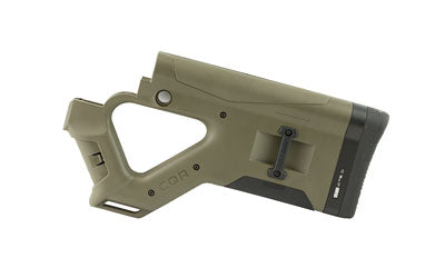 Hera USA CQR Stock AR-15 Mil-Spec Fixed Buttstock Integrated Angled Grip OD Green 12.14