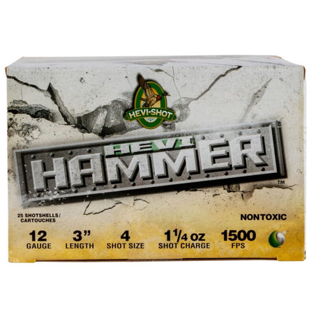 HEVI-Shot HS28004 HEVI-Hammer Waterfowl 12 Gauge 3" 1-1/4oz 4 Shot 1500 fps 816383002100