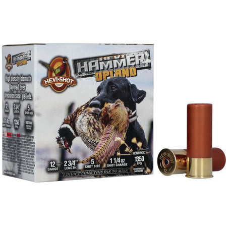 HEVI-Shot 12 Gauge Shotgun Ammo HEVI-Hammer Upland 2.75 in 1-1/4 oz #5