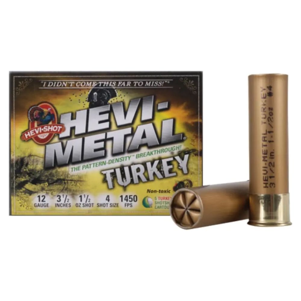 HEVI-Shot HS33345 HEVI-Metal Turkey 12 Gauge 3.5" 1-1/2oz 4/6 Shot 1450 fps 816383333457