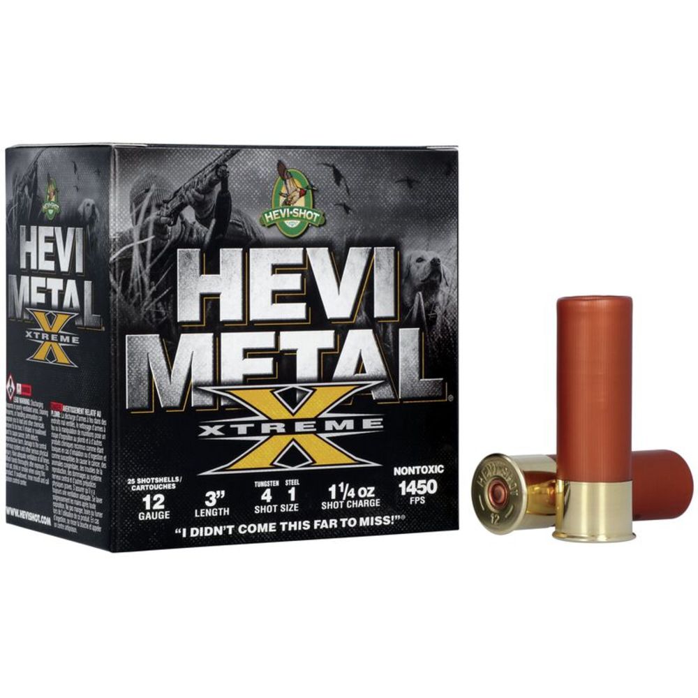 HEVI-Shot HS38122 HEVI-Metal Extreme 12 Gauge 3" 1-1/4oz 4/1 Shot 1450 fps 604544689044