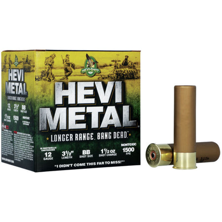 HEVI-Shot HS38588 HEVI-Metal Longer Range 12 Gauge 3.5" 1-1/2oz BB 1500 fps 816383002926
