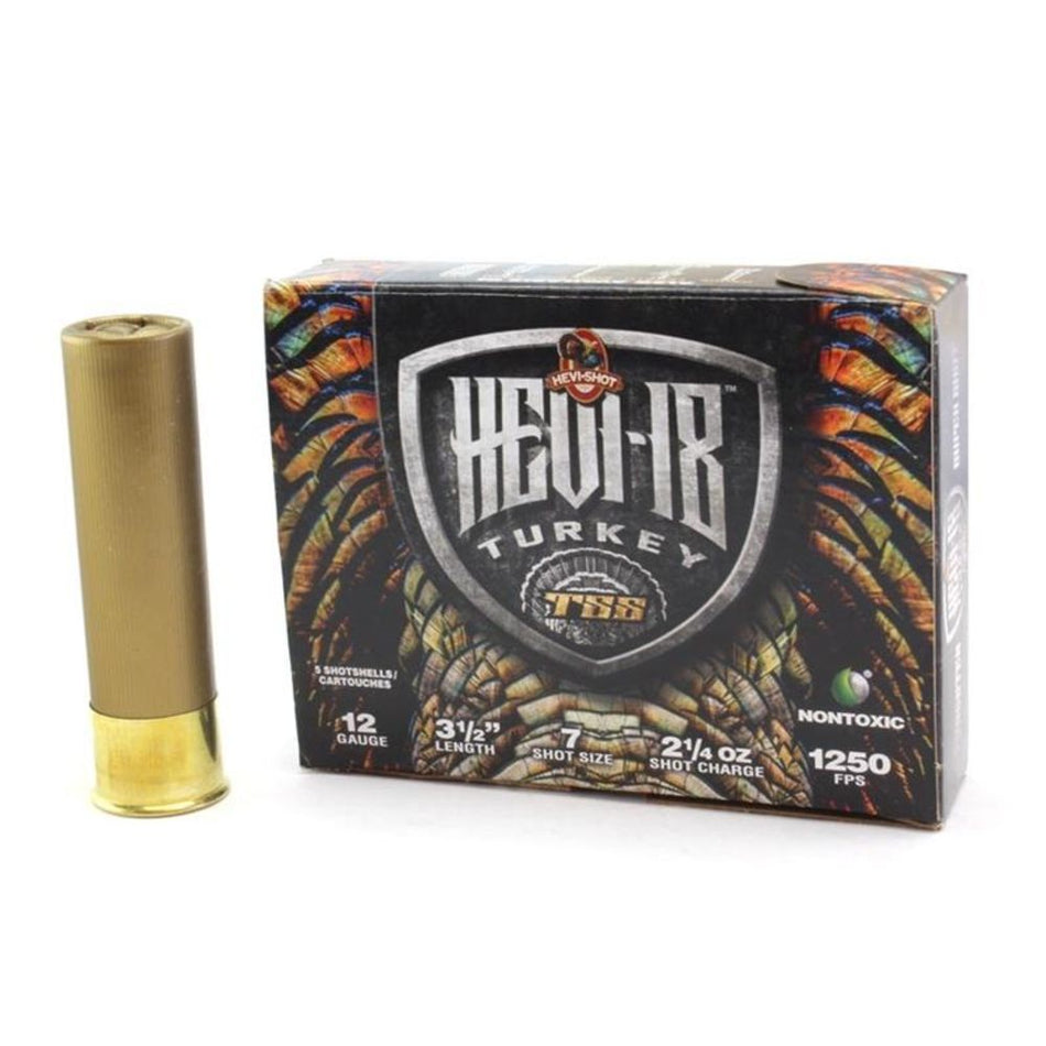 HEVI-Shot HS4507 HEVI-18 TSS Turkey 12 Gauge 3.5" 21/4oz 7 Shot 1250 fps 816383002049