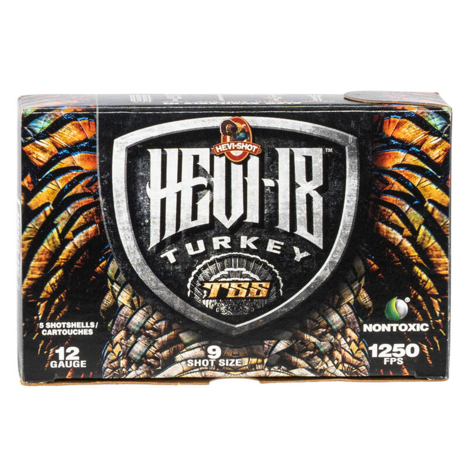 HEVI-Shot HS4509 HEVI-18 TSS Turkey 12 Gauge 3.5" 21/4oz 9 Shot 1250 fps 816383003695