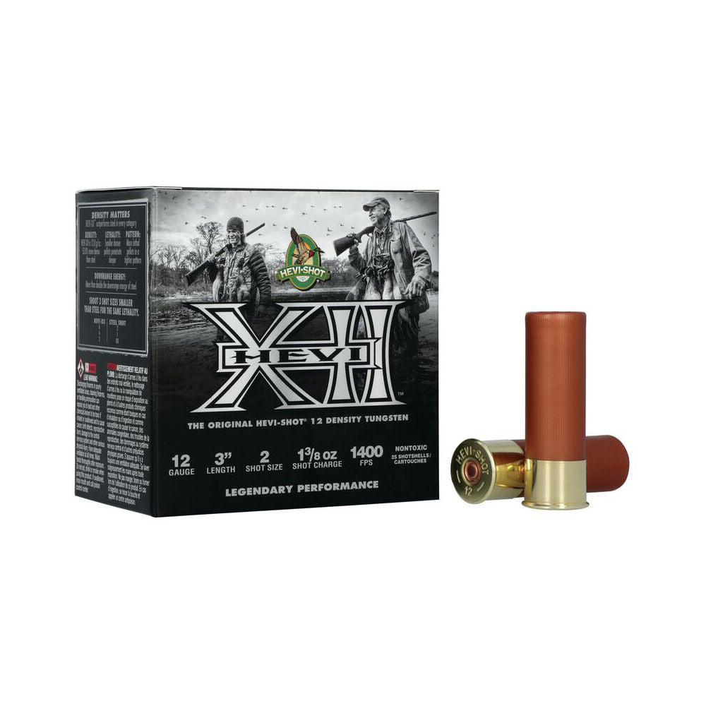 HEVI-Shot HS51202 HEVI-XII Waterfowl 12 Gauge 3" 1-3/8oz 2 Shot 1400 fps 604544686241